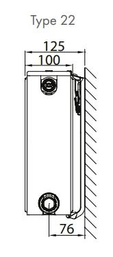 Stelrad Novello Ventil Radiator 22 - H600 x 600 Stelrad Novello Ventil Radiator 22 - H600 x 600