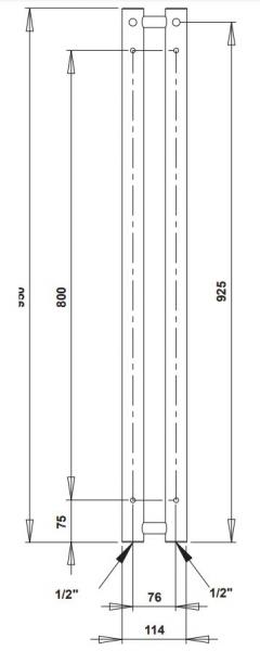 Strømberg Regus håndklædetørrer til Kombidrift - 11x95 cm - Hvid Strømberg Regus håndklædetørrer til Kombidrift - 11x95 cm - Hvid