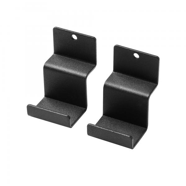Sort knage til akustikpanel - 2 stk - Vandret Sort knage til akustikpanel - 2 stk - Vandret