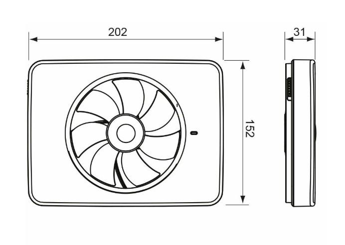 Fresh Intellivent 2.0 badventilator Ø100/Ø125 mm - Hvid Fresh Intellivent 2.0 badventilator Ø100/Ø125 mm - Hvid