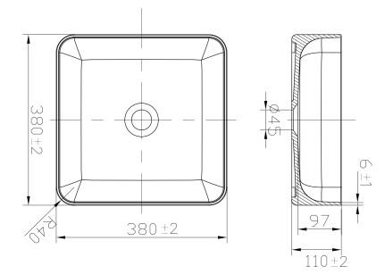 Primy S1 38 Solid Surface fritstående bowlevask - Hvid mat Primy S1 38 Solid Surface fritstående bowlevask - Hvid mat