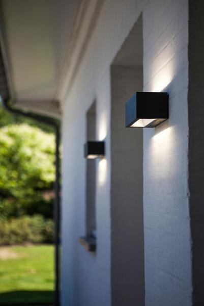 Lutec Architectural Gemini udendørslampe til væg 22 x 8,5 cm - Mat sort Lutec Architectural Gemini udendørslampe til væg 22 x 8,5 cm - Mat sort
