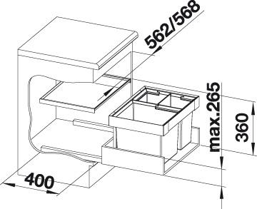 Blanco Flexon XL 60/3 affaldssystem Blanco Flexon XL 60/3 affaldssystem