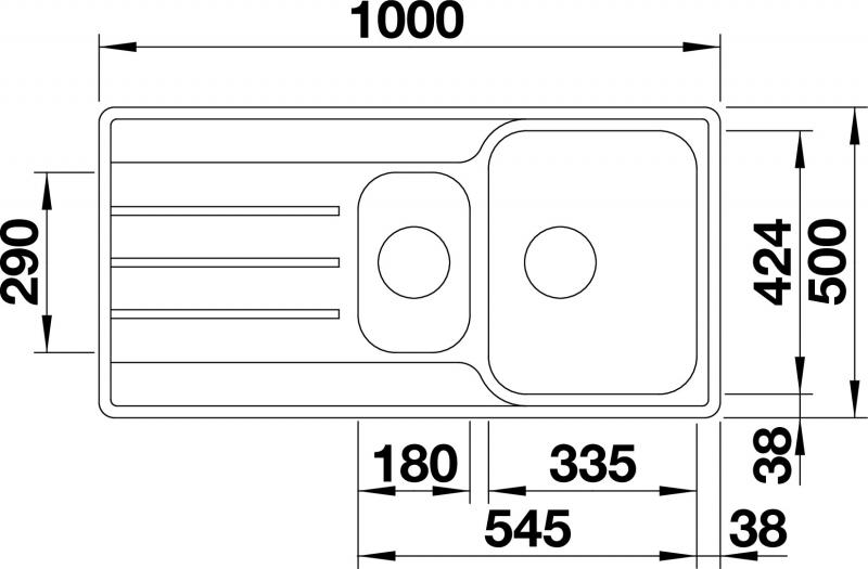 Blanco Lemis 6S-IF UX køkkenvask - Rustfrit stål Blanco Lemis 6S-IF UX køkkenvask - Rustfrit stål