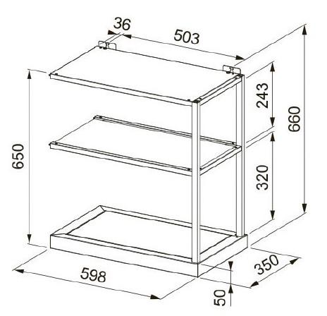 Eico Modular hyldemodul 60 BK Matt Eico Modular hyldemodul 60 BK Matt