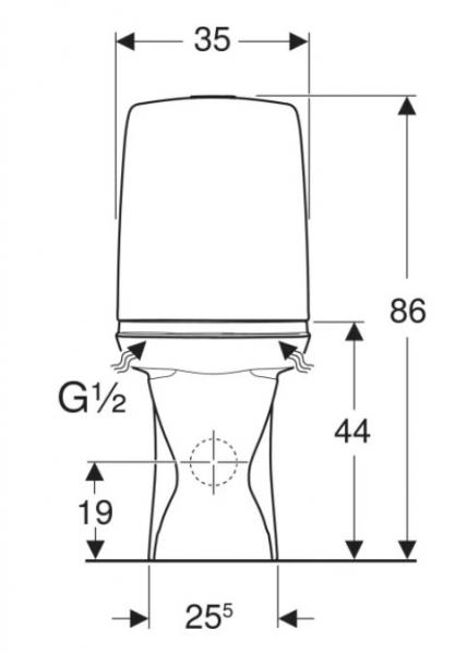 Ifö Spira 6262 toilet m/Ifö clean, RIMfree og universallås - Limning Ifö Spira 6262 toilet m/Ifö clean, RIMfree og universallås - Limning