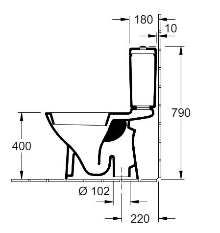 Restsalg - Villeroy & Boch 5760 O.Novo gulvstående toilet Restsalg - Villeroy & Boch 5760 O.Novo gulvstående toilet