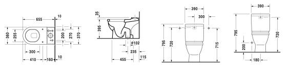 Duravit Starck 3 toilet uden cisterne Duravit Starck 3 toilet uden cisterne
