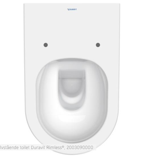 Duravit D-Neo Rimless BTW gulvstående toilet - Hvid Duravit D-Neo Rimless BTW gulvstående toilet - Hvid