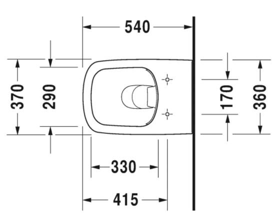 Duravit DuraStyle væghængt toilet inkl. sæde m/softclose Duravit DuraStyle væghængt toilet inkl. sæde m/softclose