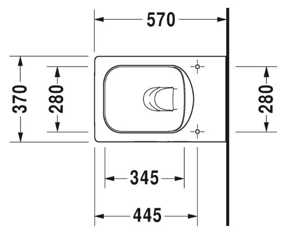 Duravit Vero Air væghængt toilet m/wondergliss Duravit Vero Air væghængt toilet m/wondergliss