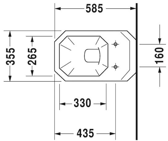 Duravit 1930 væghængt toilet Duravit 1930 væghængt toilet
