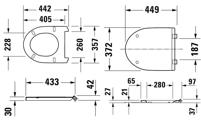 Duravit No. 1 toiletsæde m/SoftClose Duravit No. 1 toiletsæde m/SoftClose