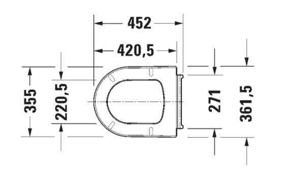 Duravit Me by Starck toiletsæde med softclose - Mat hvid Duravit Me by Starck toiletsæde med softclose - Mat hvid
