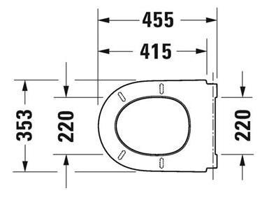 Duravit Qatego toiletsæde m/softclose Duravit Qatego toiletsæde m/softclose