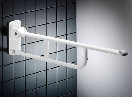 Pressalit Care toiletstøtte 865 mm - Højderegulerbar - Monteringssæt til massiv mur Pressalit Care toiletstøtte 865 mm - Højderegulerbar - Monteringssæt til massiv mur