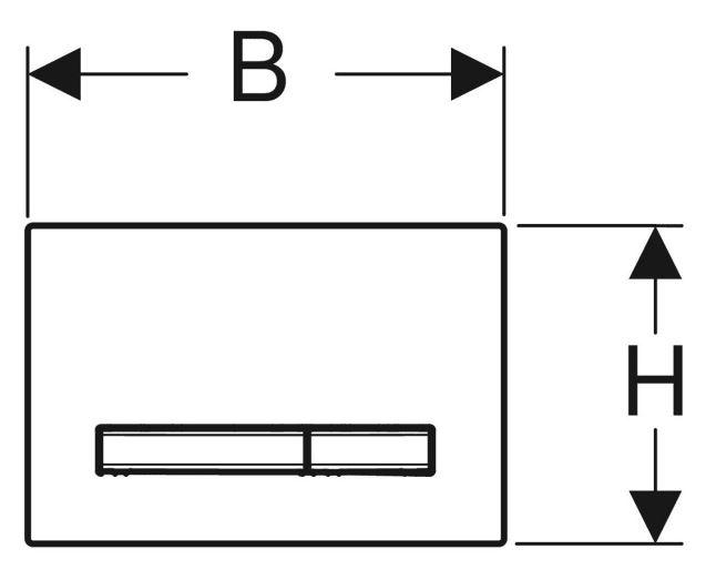 Geberit Sigma 50 Square betjeningsplade - Hvid/Rødguld Geberit Sigma 50 Square betjeningsplade - Hvid/Rødguld
