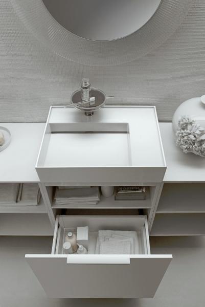 Kartell by Laufen 60 håndvask t/væg eller møbel - 1 hanehul - Uden overløb - LCC Kartell by Laufen 60 håndvask t/væg eller møbel - 1 hanehul - Uden overløb - LCC
