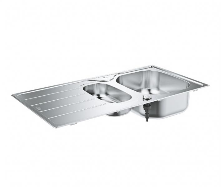 Grohe K200 køkkenvask m/afløbsbakke og skylleskål Grohe K200 køkkenvask m/afløbsbakke og skylleskål