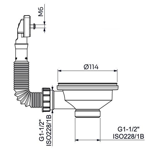 Lavabo Basic S2 bundventilsæt m/overløb - Rustfrit stål Lavabo Basic S2 bundventilsæt m/overløb - Rustfrit stål