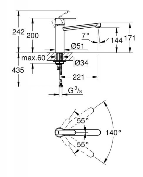 Grohe Get Køkkenarmatur - Supersteel Grohe Get Køkkenarmatur - Supersteel