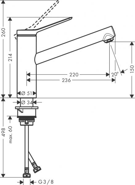 Hansgrohe Zesis M33 køkkenarmatur 150 - Krom Hansgrohe Zesis M33 køkkenarmatur 150 - Krom