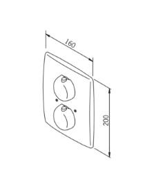 Oras Optima 7187 frontplade til brus - Krom Oras Optima 7187 frontplade til brus - Krom