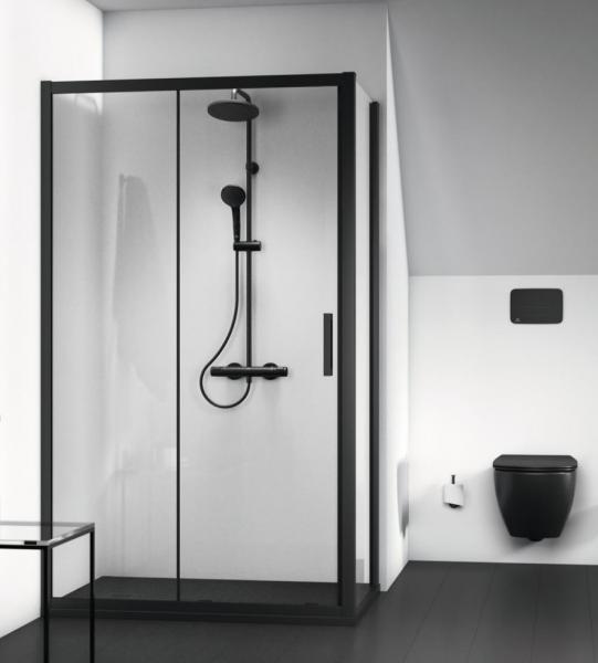 Ideal Standard Ceratherm T25 brusesystem Ø200 - Mat sort Ideal Standard Ceratherm T25 brusesystem Ø200 - Mat sort
