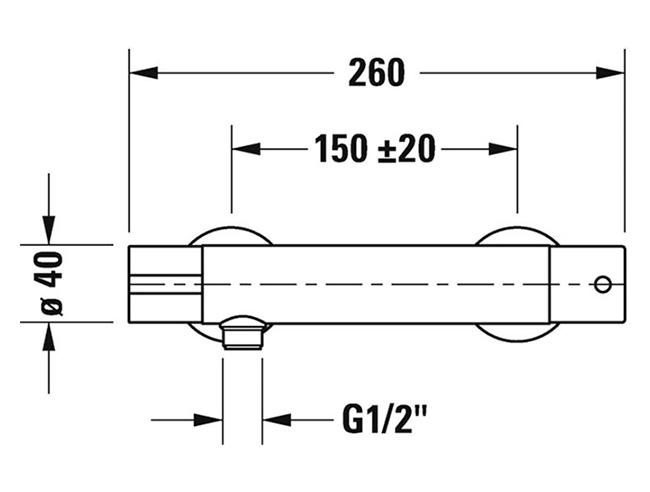 Duravit B.1 termostatarmatur Duravit B.1 termostatarmatur