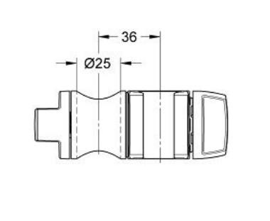 Grohe Trend glideelement til Vitalio brusestang Grohe Trend glideelement til Vitalio brusestang