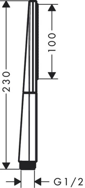 Hansgrohe Rainfinity 100 1jet håndbruser - Krom Hansgrohe Rainfinity 100 1jet håndbruser - Krom