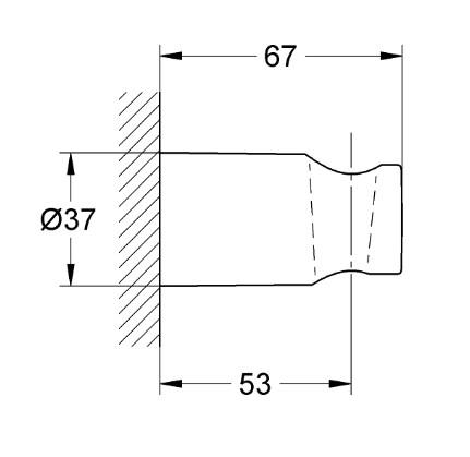 Grohe Rainshower bruseholder til væg Grohe Rainshower bruseholder til væg