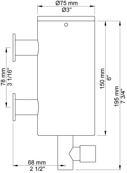 Outlet - Vola sæbedispenser T10 - børstet krom - 2 stk. tilbage Outlet - Vola sæbedispenser T10 - børstet krom - 2 stk. tilbage