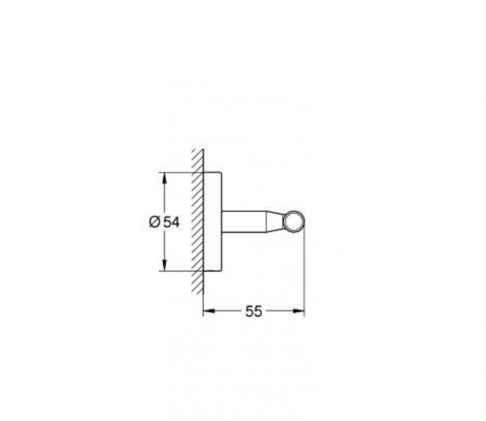 Grohe Bau Cosmopolitan dobbelt krog - Krom Grohe Bau Cosmopolitan dobbelt krog - Krom