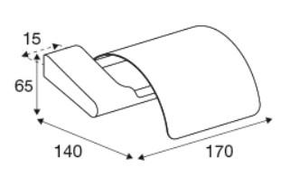 Pressalit Style toiletpapirholder m/frontplade - Mat sort Pressalit Style toiletpapirholder m/frontplade - Mat sort