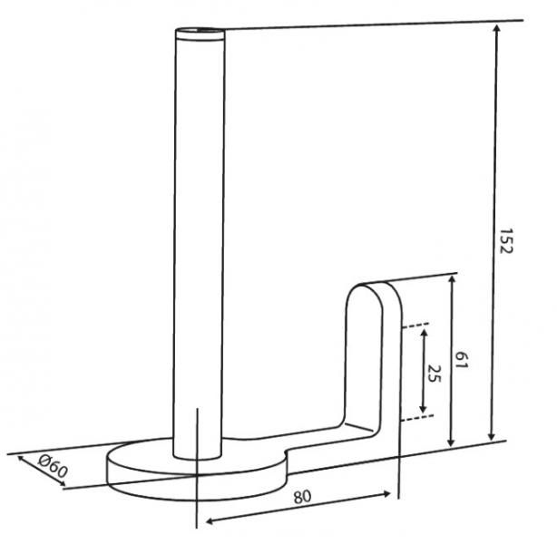 Damixa Zen reserve toiletrulleholder - Krom Damixa Zen reserve toiletrulleholder - Krom