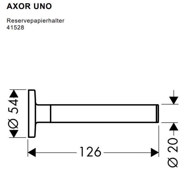 Outlet - AXOR Citterio reservepapirholder - 1 stk. tilbage Outlet - AXOR Citterio reservepapirholder - 1 stk. tilbage