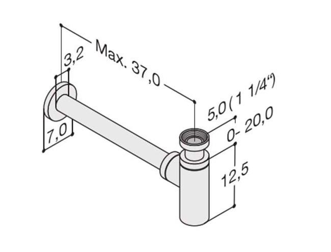 Dansani Pungvandlås 1 1/4" - Krom Dansani Pungvandlås 1 1/4" - Krom