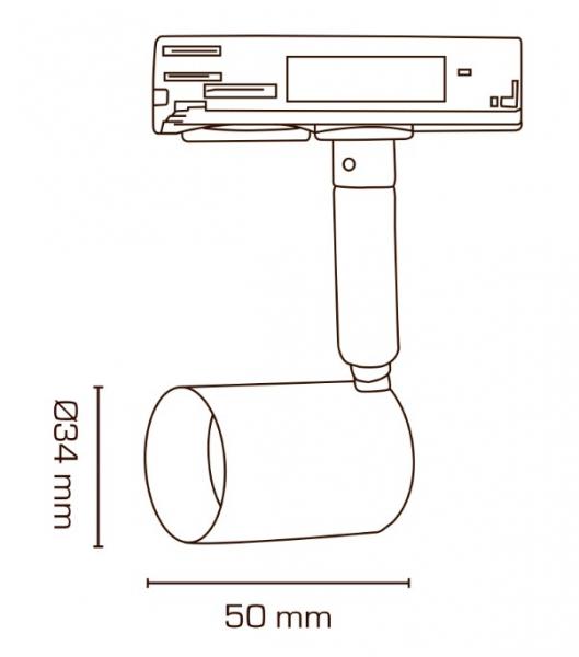 Scan Products Mita 1F spot u. afskærmning Ø34 - Hvid Scan Products Mita 1F spot u. afskærmning Ø34 - Hvid