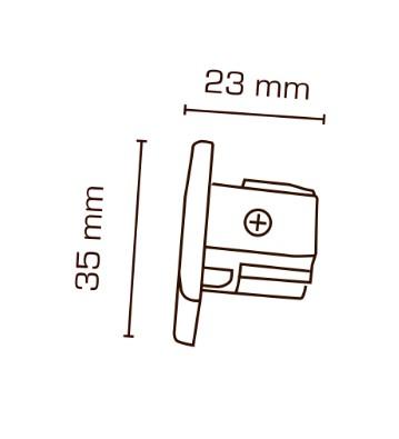 Scan Products Mita 1F endestykke - Hvid Scan Products Mita 1F endestykke - Hvid