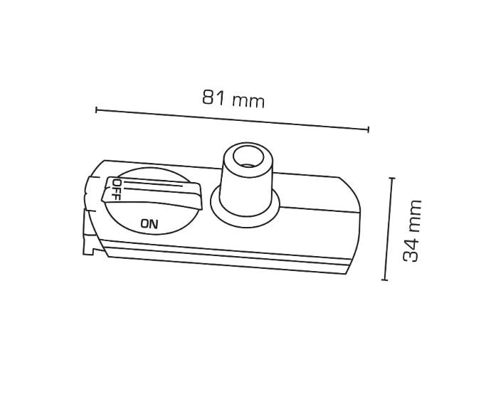 Scan Products Mita 1F pendeladapter - Hvid Scan Products Mita 1F pendeladapter - Hvid
