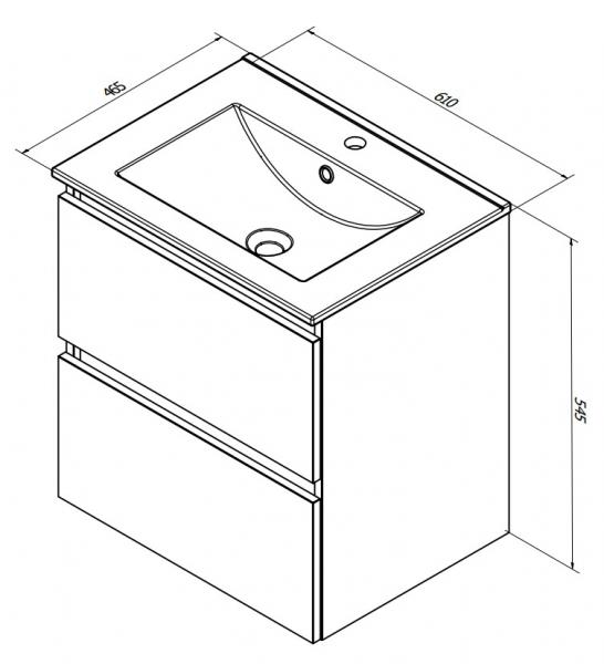 Sanibell Online 60 møbelpakke - Mat sort - Flatpack Sanibell Online 60 møbelpakke - Mat sort - Flatpack