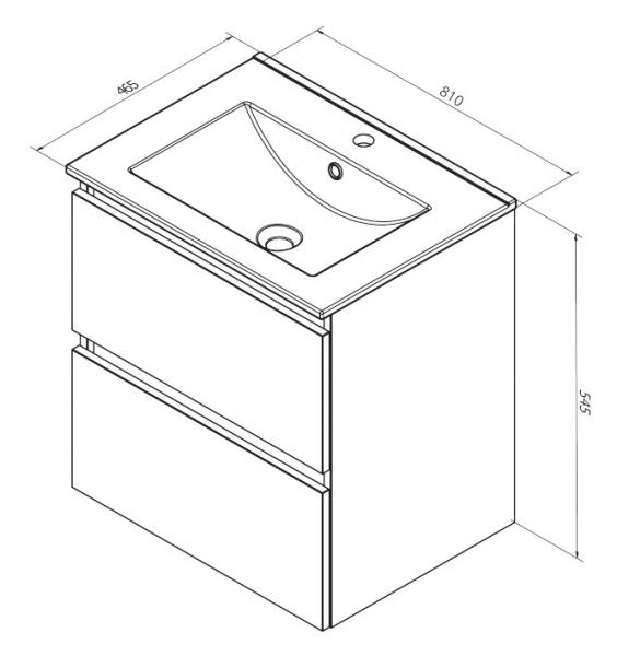 Sanibell Online 80 møbelpakke  - Mat sort - Flatpack Sanibell Online 80 møbelpakke  - Mat sort - Flatpack