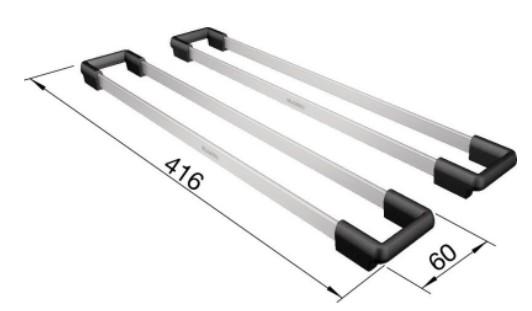 Blanco topskinner til 400 mm kumme Blanco topskinner til 400 mm kumme
