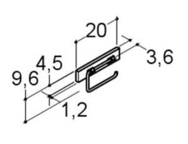 Dansani toiletpapirholder - Hvid mat Dansani toiletpapirholder - Hvid mat