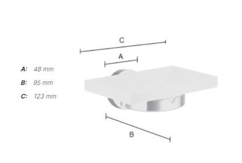 Smedbo Home sæbeskål til væg - Mat sort/porcelæn Smedbo Home sæbeskål til væg - Mat sort/porcelæn