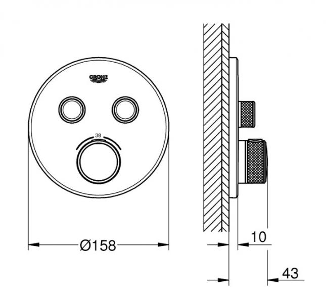 Grohe komplet indbygningspakke til badekar inkl/termostat og SmartActive - Poleret Cool Sunrise Grohe komplet indbygningspakke til badekar inkl/termostat og SmartActive - Poleret Cool Sunrise