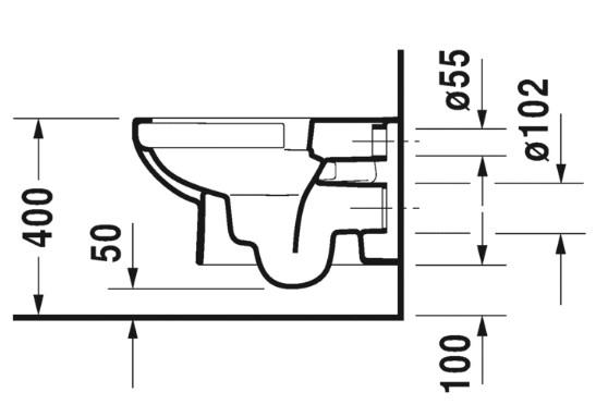 Duravit No. 1 Rimless toiletpakke inkl. sæde m/softclose, cisterne og kobber betjening Duravit No. 1 Rimless toiletpakke inkl. sæde m/softclose, cisterne og kobber betjening