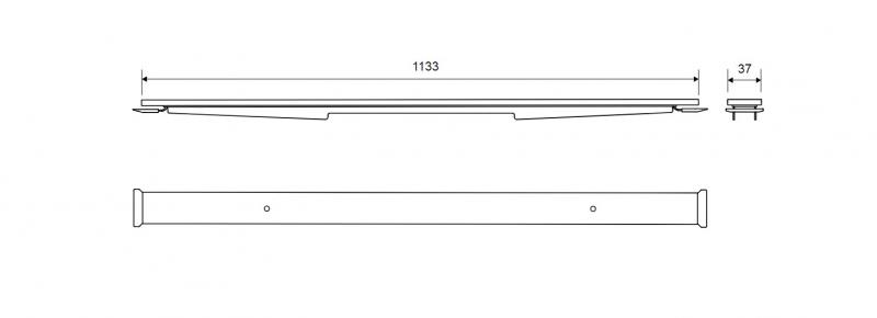 Unidrain HighLine Custom panel - 1200 mm Unidrain HighLine Custom panel - 1200 mm