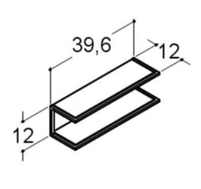 Dansani multifunktionel hylde inkl. 2 glashylder - Mat sort Dansani multifunktionel hylde inkl. 2 glashylder - Mat sort